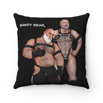 Nice & Naughty / D&G The Original Bawdy Bears #4 / ADULT CONTENT / Spun Polyester Square Pillow